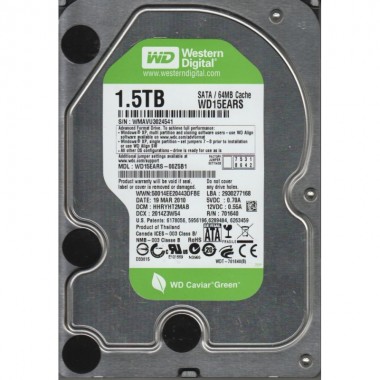 Western Digital HDD SATA-III 1500Gb Caviar Green